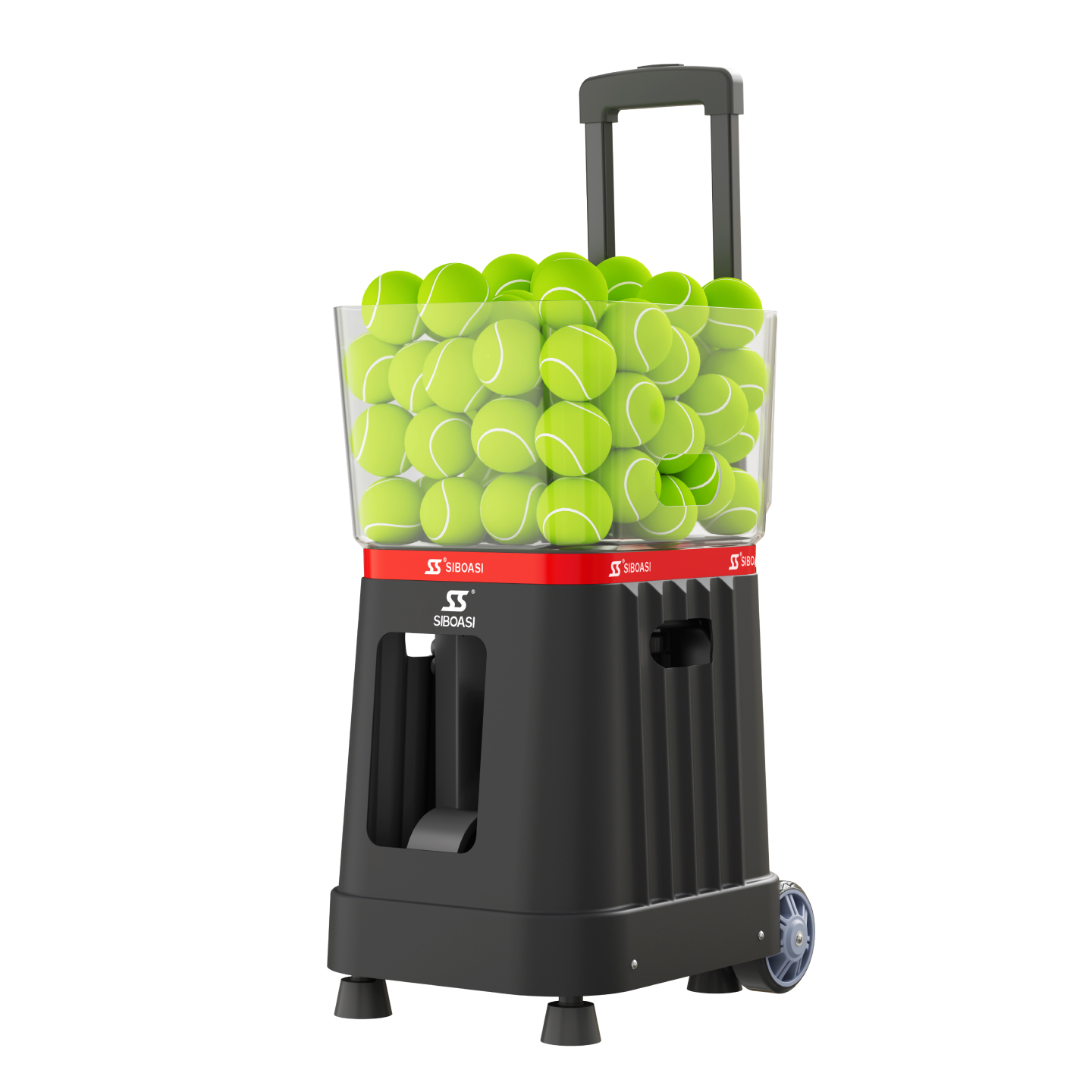 T Ball Machine SIBOASI SS-T1 Portable Tennis Ball Machine ABS Remote Ball Thrower ...