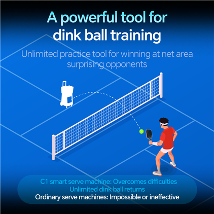SIBOASI C1 Smart Pickleball Machine Trainer portable pickleball trainer pickleball serving machine