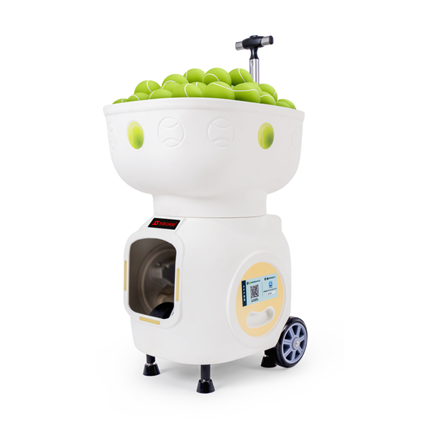 New Arrival SIBOASI Portable Automatic T2402A ABS Tennis Ball Launcher 120/130 Balls Capacity Indoor Practice Remote Control