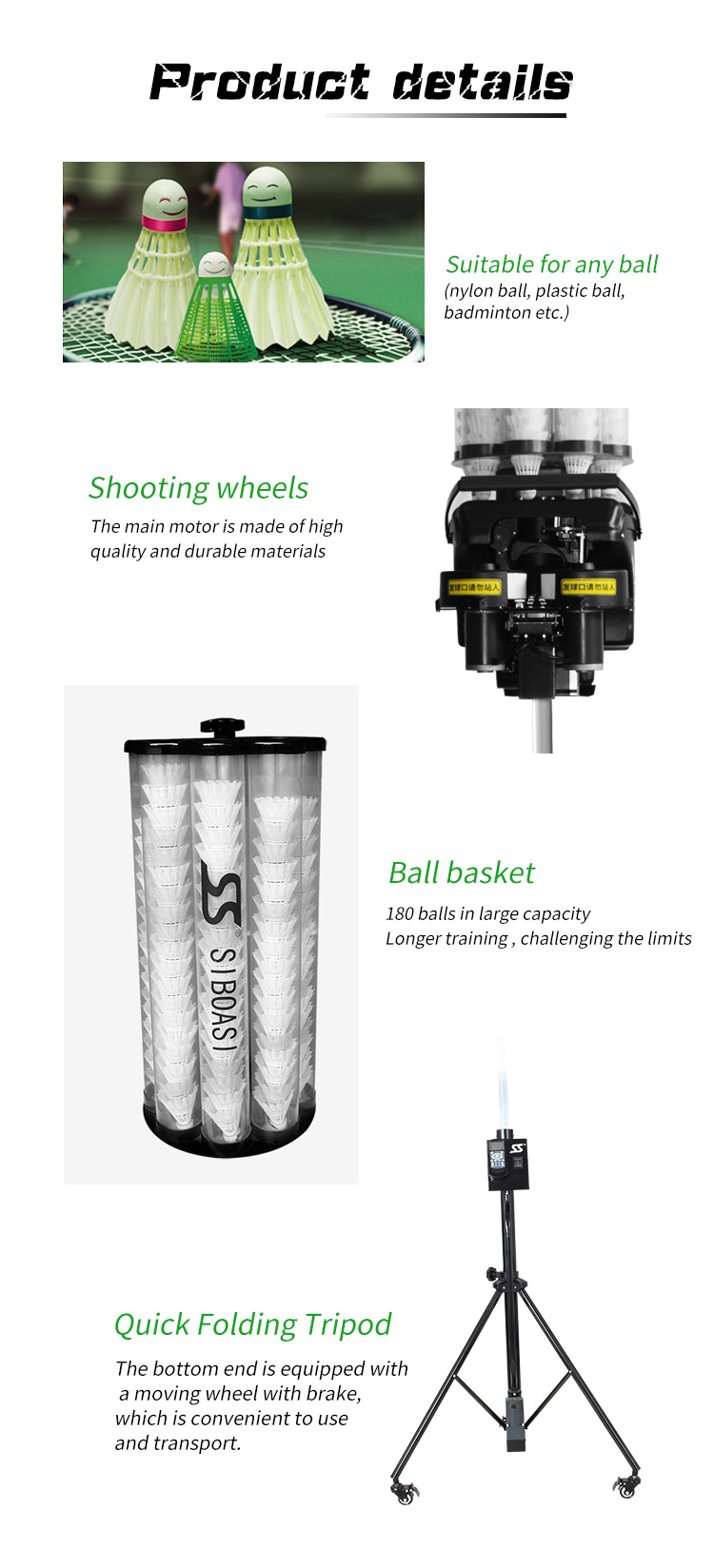 Lanceur de machine d'entraînement de badminton de haute qualité avec  batterie - Chine Lanceur de volets et lanceur de volets automatique prix