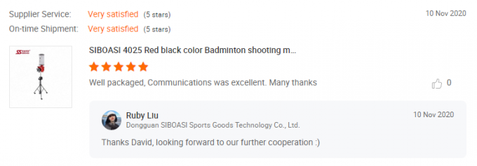 review machine badminton